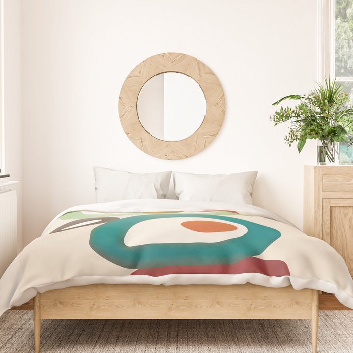 Mid-Century Modern Abstract Art 03 Duvet Cover Gallery Image 3