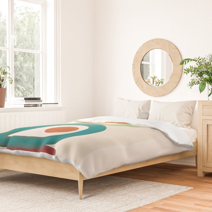 Mid-Century Modern Abstract Art 03 Duvet Cover Gallery Image 2