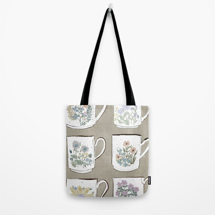 Coffee & Wildflowers Tote Bag Gallery Image 2