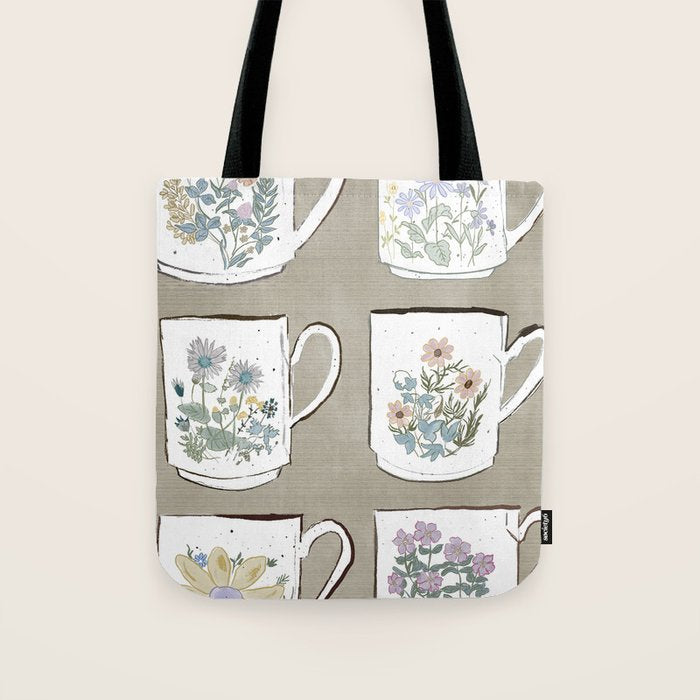 Coffee & Wildflowers Tote Bag Gallery Image 1