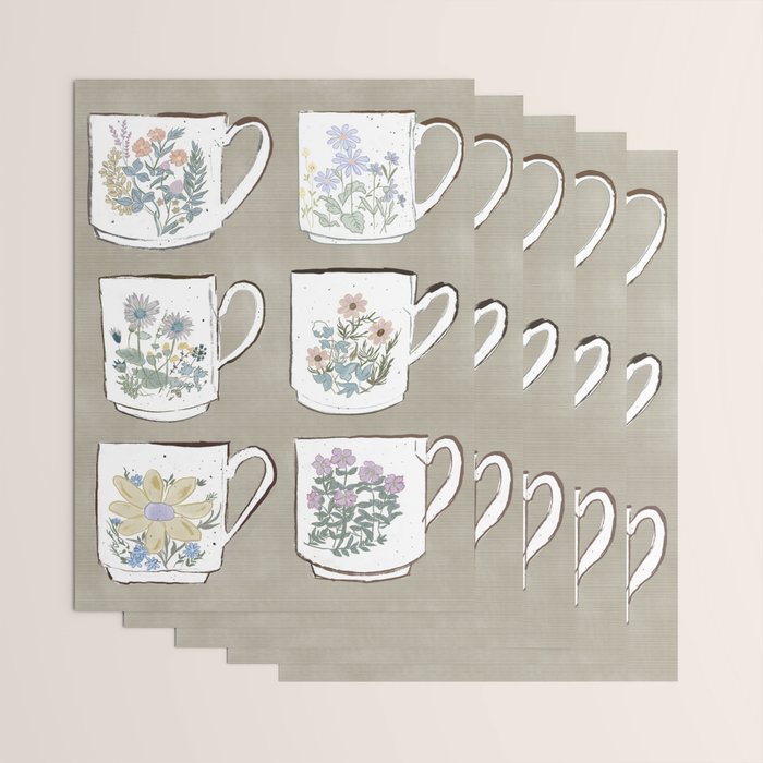 Coffee & Wildflowers Wrapping Paper Gallery Image 3