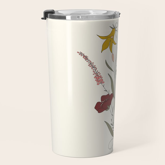 Wildflowers Bouquet Travel Mug Gallery Image 3