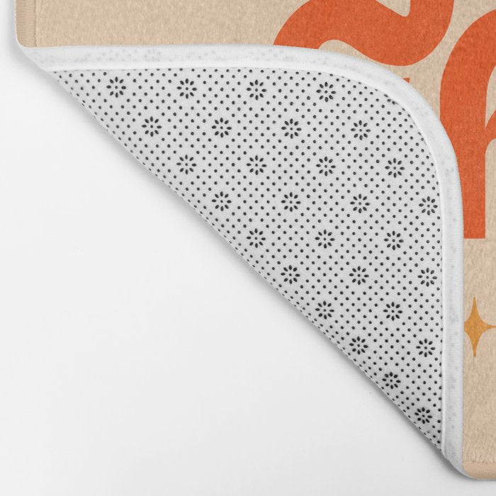 Yee Haw - Orange on Cream Bath Mat Gallery Image 2