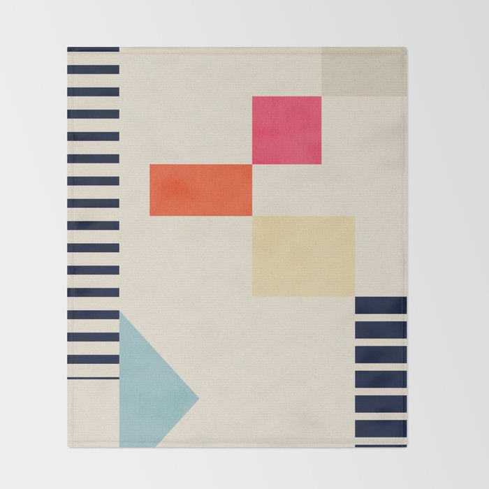 Minimal Geometric 211 Throw Blanket Gallery Image 2