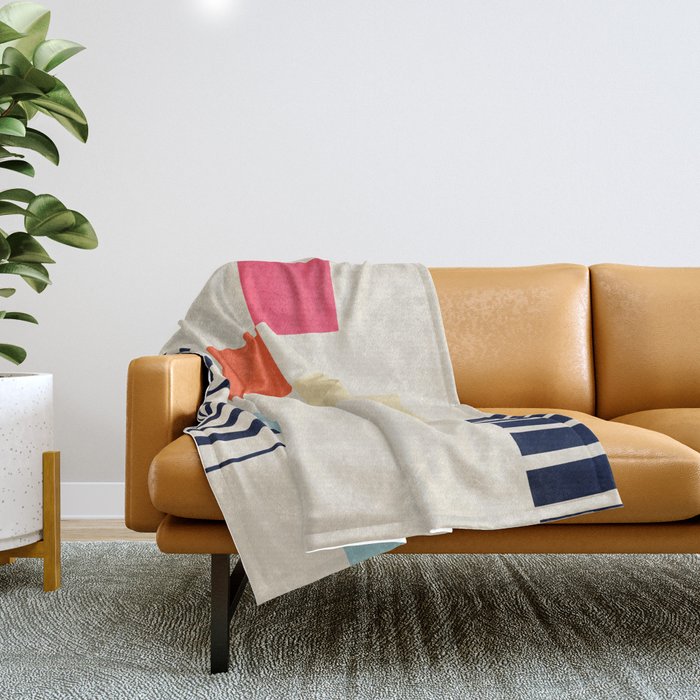 Minimal Geometric 211 Throw Blanket Gallery Image 1