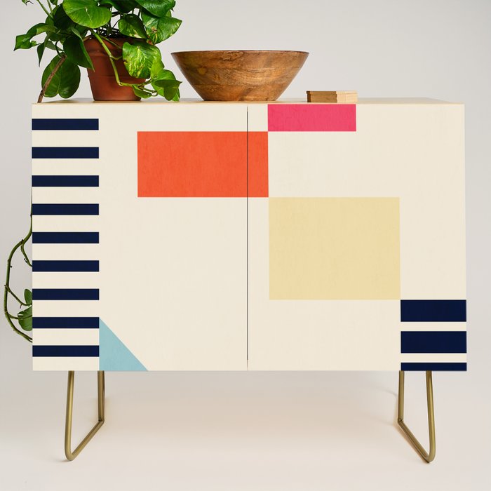 Minimal Geometric 211 Credenza Gallery Image 1