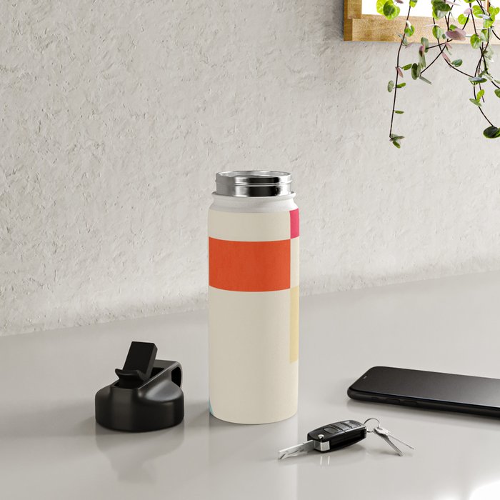 Minimal Geometric 211 Water Bottle Gallery Image 4