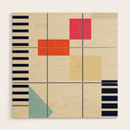 Minimal Geometric 211 Wood Wall Art Gallery Image 1