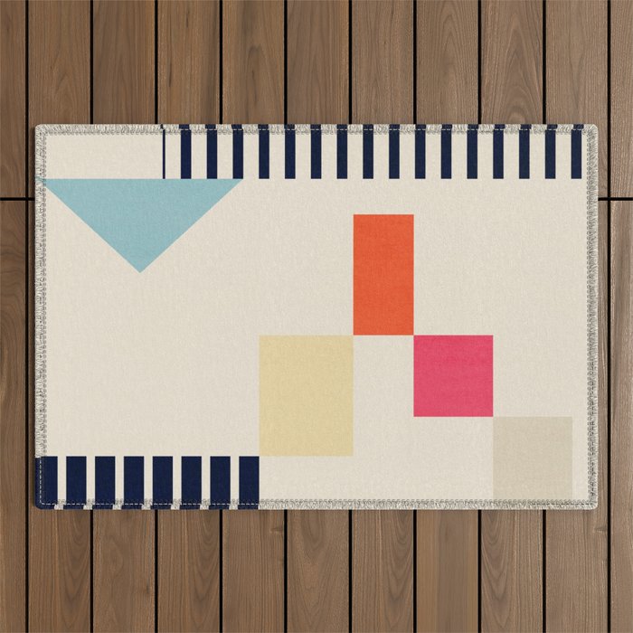 Minimal Geometric 211 Outdoor Rug Gallery Image 1