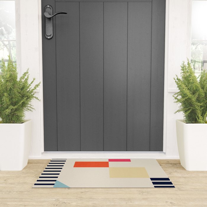 Minimal Geometric 211 Welcome Mat Gallery Image 3