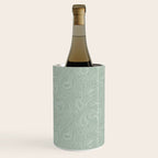 Sage Green Line Art Wine Chiller Gallery Image 2