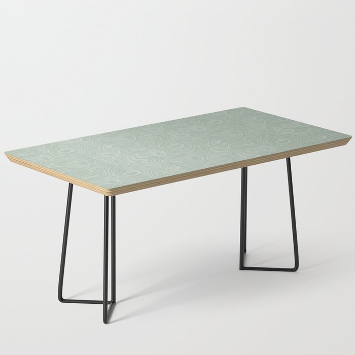Sage Green Line Art Coffee Table Gallery Image 1