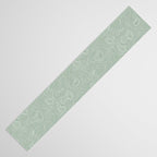 Sage Green Line Art Table Runner Gallery Image 3