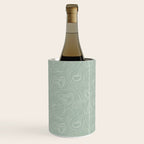 Sage Green Line Art Wine Chiller Gallery Image 3