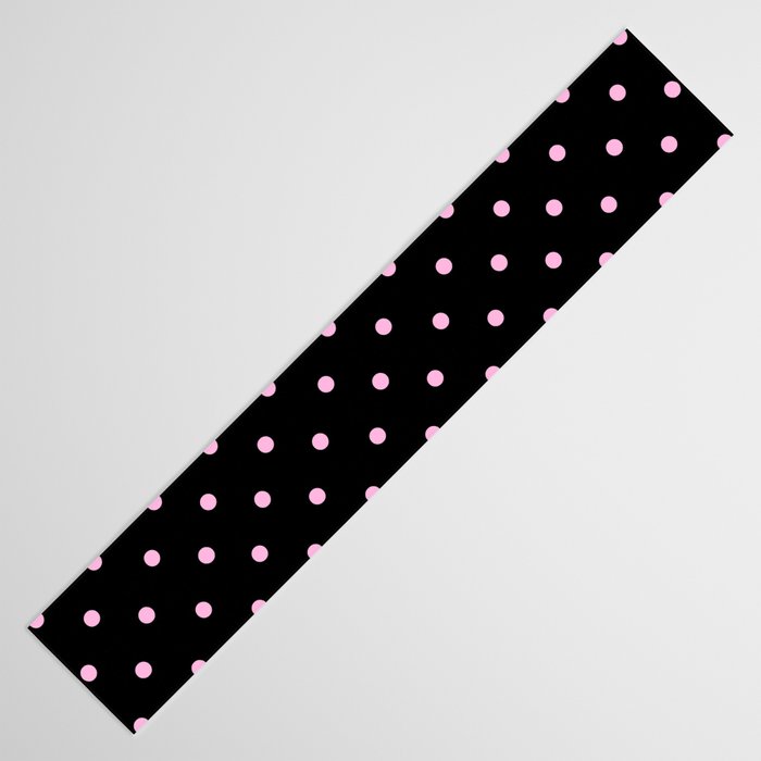 Dotted (Pink & Black Pattern) Table Runner Gallery Image 3