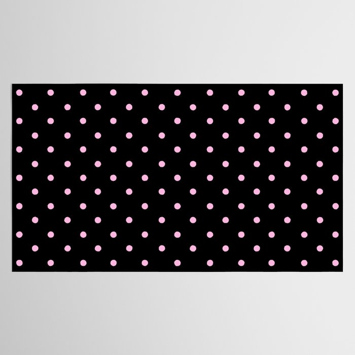 Dotted (Pink & Black Pattern) Tablecloth Gallery Image 2