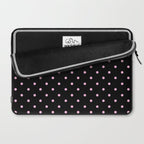 Dotted (Pink & Black Pattern) Laptop Sleeve Gallery Image 2