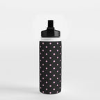 Dotted (Pink & Black Pattern) Water Bottle Gallery Image 2