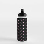 Dotted (Pink & Black Pattern) Water Bottle Gallery Image 3