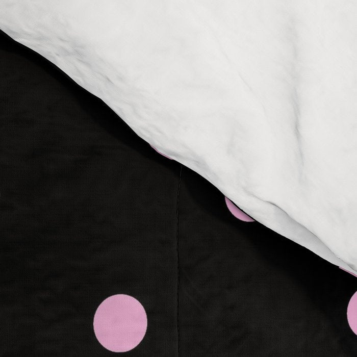 Dotted (Pink & Black Pattern) Comforter Gallery Image 4