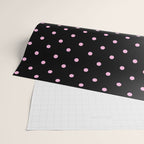 Dotted (Pink & Black Pattern) Wrapping Paper Gallery Image 2