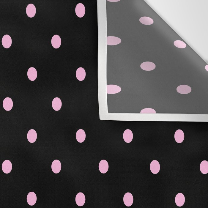 Dotted (Pink & Black Pattern) Wall Tapestry Gallery Image 3