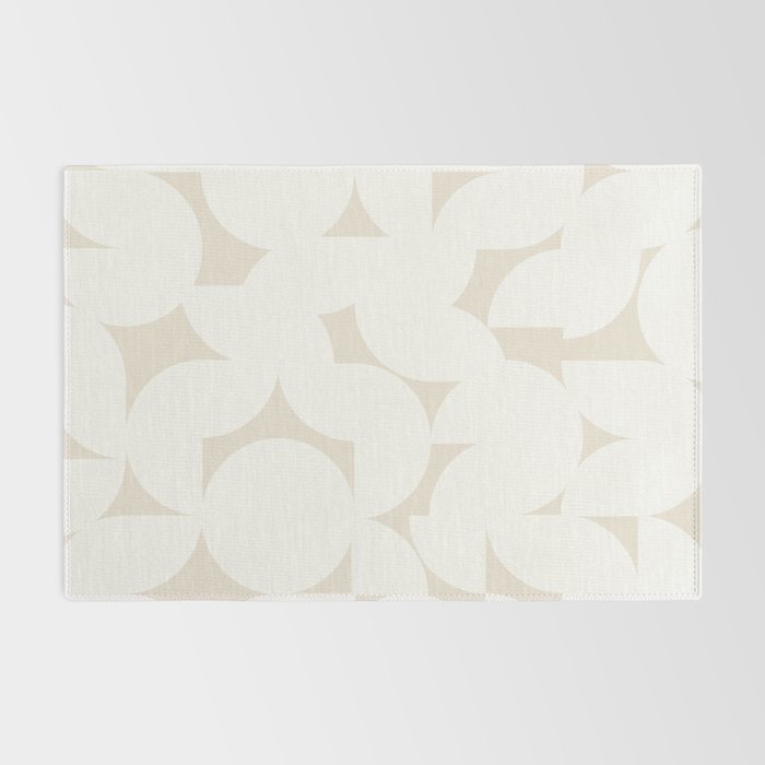 Contemporary Abstract Shapes - Neutral Off White Rug Gallery Image 2