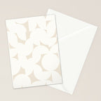 Contemporary Abstract Shapes - Neutral Off White Stationery Card Gallery Image 2