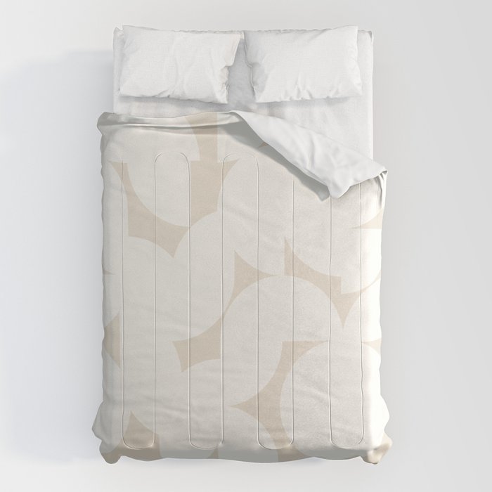 Contemporary Abstract Shapes - Neutral Off White Comforter Gallery Image 6