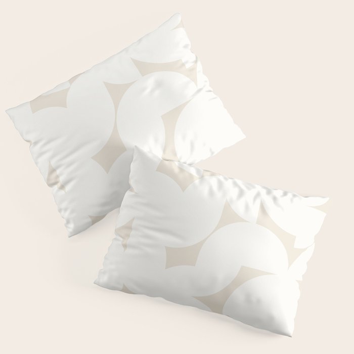 Contemporary Abstract Shapes - Neutral Off White Pillow Sham Gallery Image 3