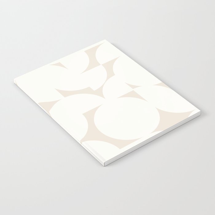 Contemporary Abstract Shapes - Neutral Off White Notebook Gallery Image 2