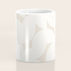 Contemporary Abstract Shapes - Neutral Off White Coffee Mug Gallery Image 4