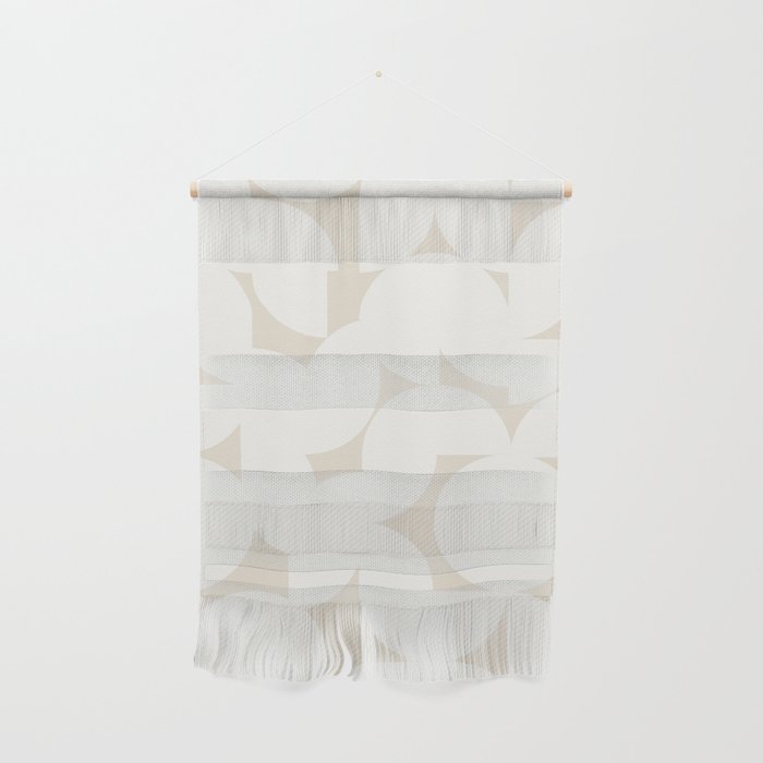 Contemporary Abstract Shapes - Neutral Off White Wall Hanging Gallery Image 1