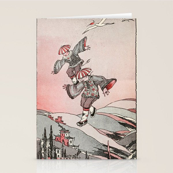 Art by Maurice "Jake" Day from "Wonder Tales from Tibet," 1922 Stationery Card Gallery Image 2