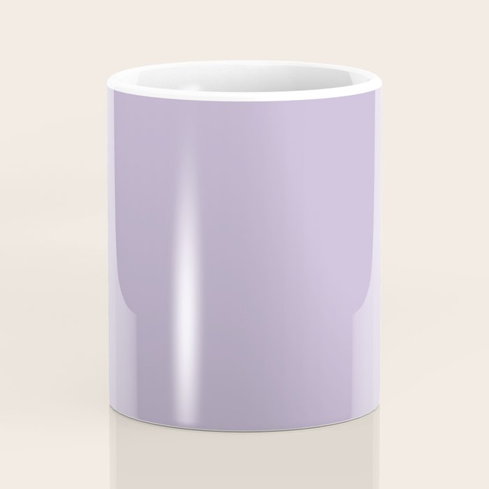 PASTEL LILAC Lavender Light Purple solid color Coffee Mug Gallery Image 4