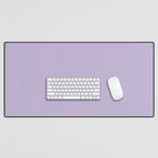 PASTEL LILAC Lavender Light Purple solid color Desk Mat Gallery Image 1