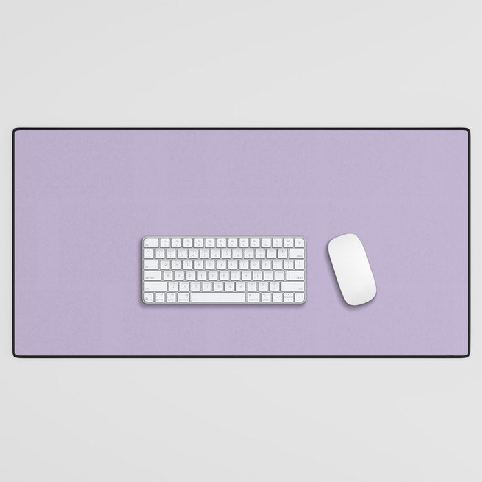PASTEL LILAC Lavender Light Purple solid color Desk Mat Gallery Image 1