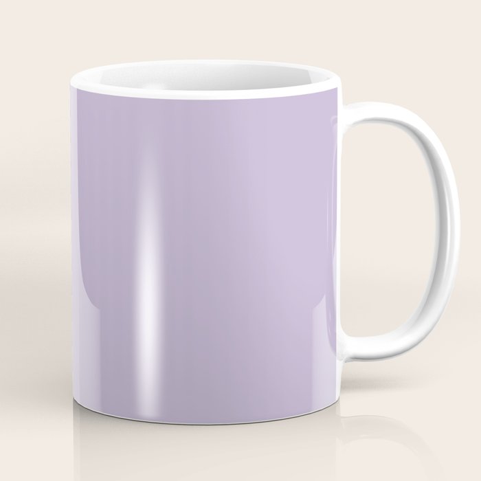 PASTEL LILAC Lavender Light Purple solid color Coffee Mug Gallery Image 1