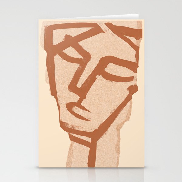 Abstract Face 90 Stationery Card Gallery Image 2