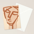 Abstract Face 90 Stationery Card Gallery Image 2