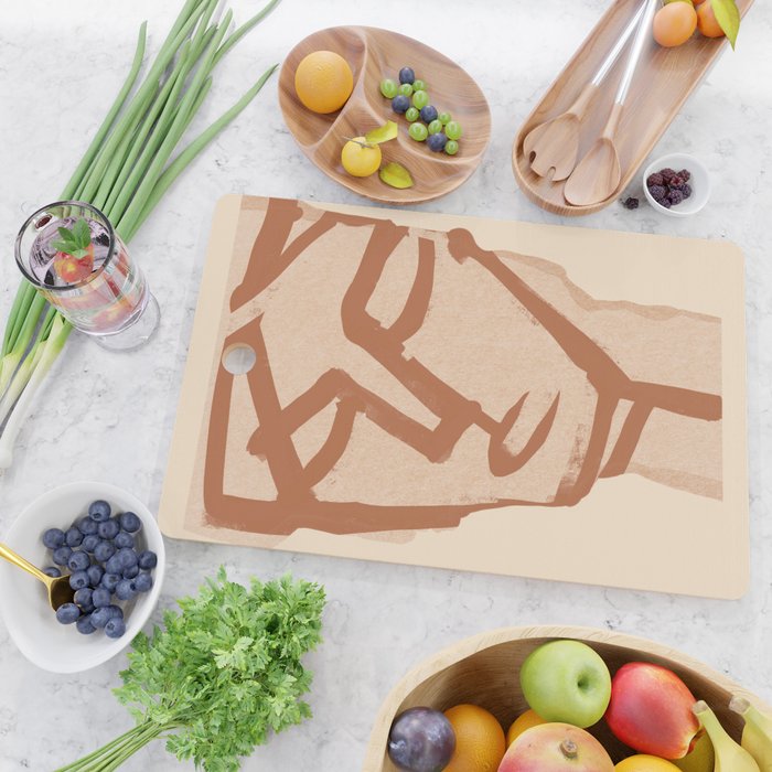 Abstract Face 90 Cutting Board Gallery Image 2