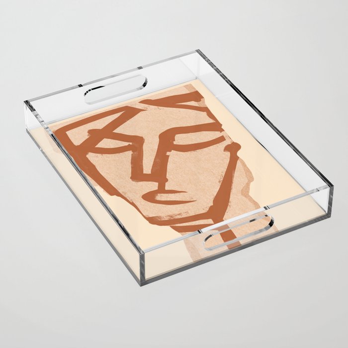 Abstract Face 90 Acrylic Tray Gallery Image 1