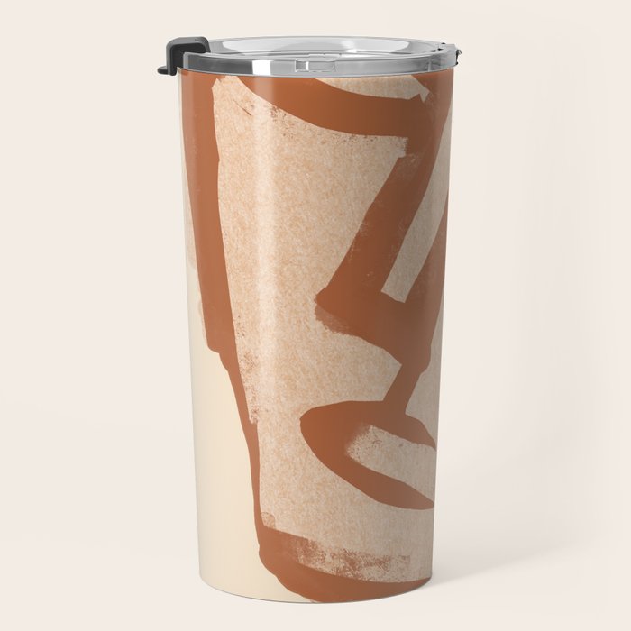 Abstract Face 90 Travel Mug Gallery Image 3