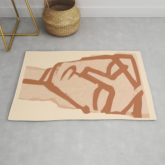 Abstract Face 90 Rug Gallery Image 1