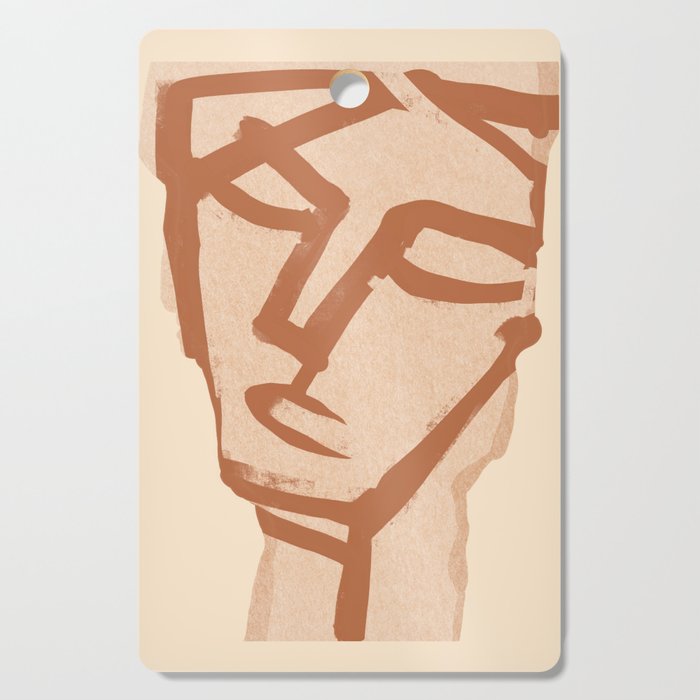 Abstract Face 90 Cutting Board Gallery Image 1