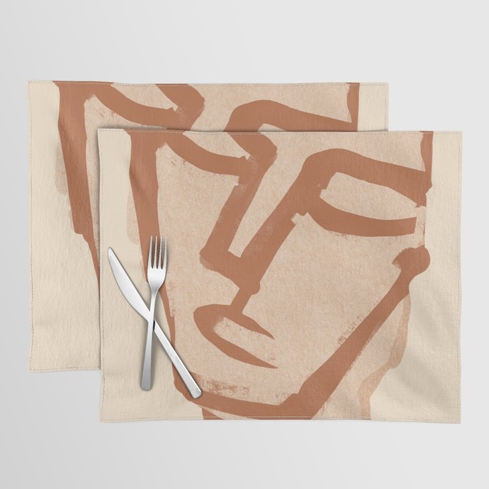 Abstract Face 90 Placemat Gallery Image 1