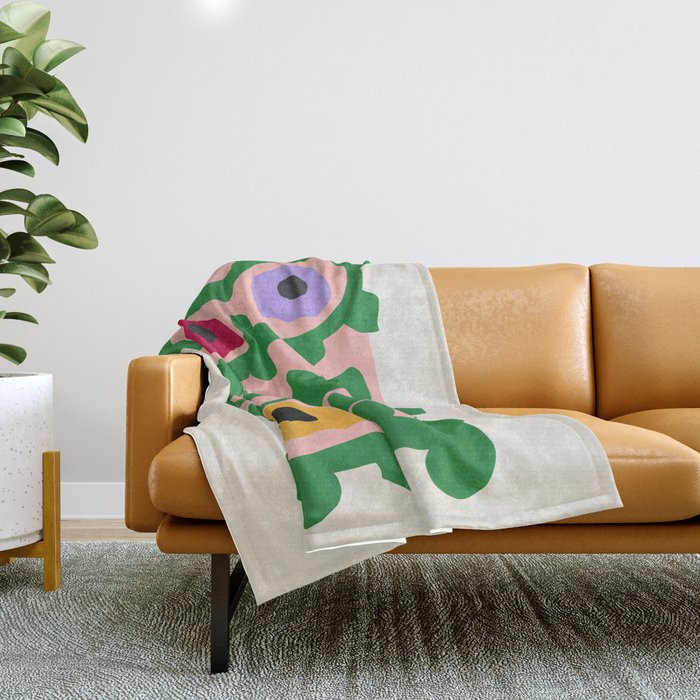 Flower Market I: Paris | Matisse Edition Throw Blanket Gallery Image 1