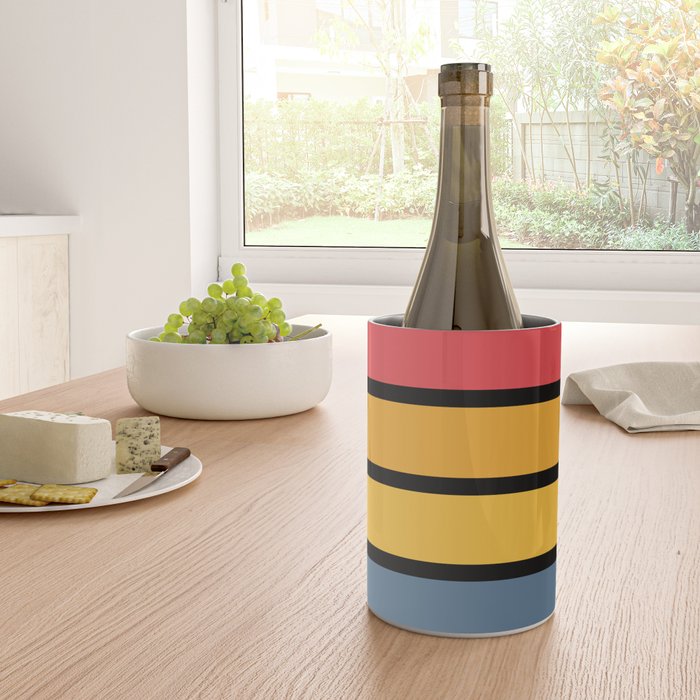 Retro Stripes Circle - Enko Wine Chiller Gallery Image 4