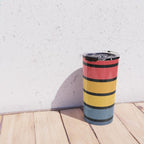 Retro Stripes Circle - Enko Travel Mug Gallery Image 4