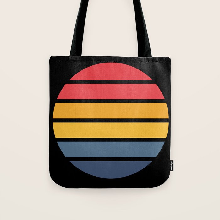 Retro Stripes Circle - Enko Tote Bag Gallery Image 1